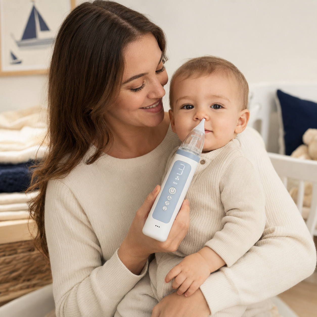 PureCanal electric nasal aspirator used as part of a quick congestion routine